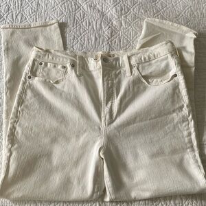 Madewell Perfect Vintage white jeans